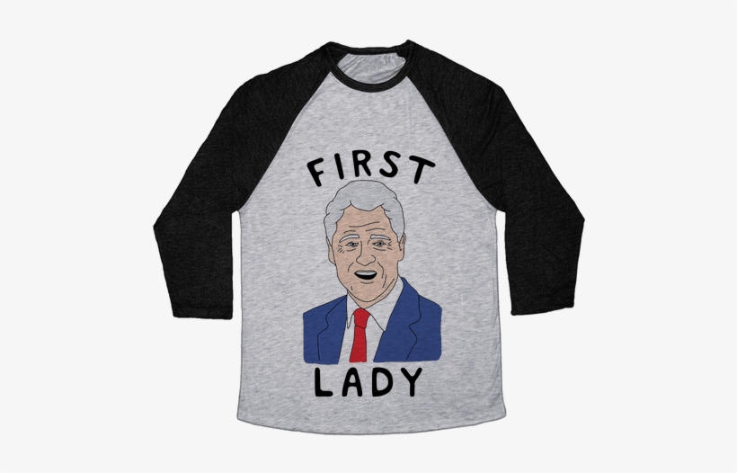 First Lady Bill Clinton Baseball Tee - I M The Rainbow Sheep Of The Family, transparent png download