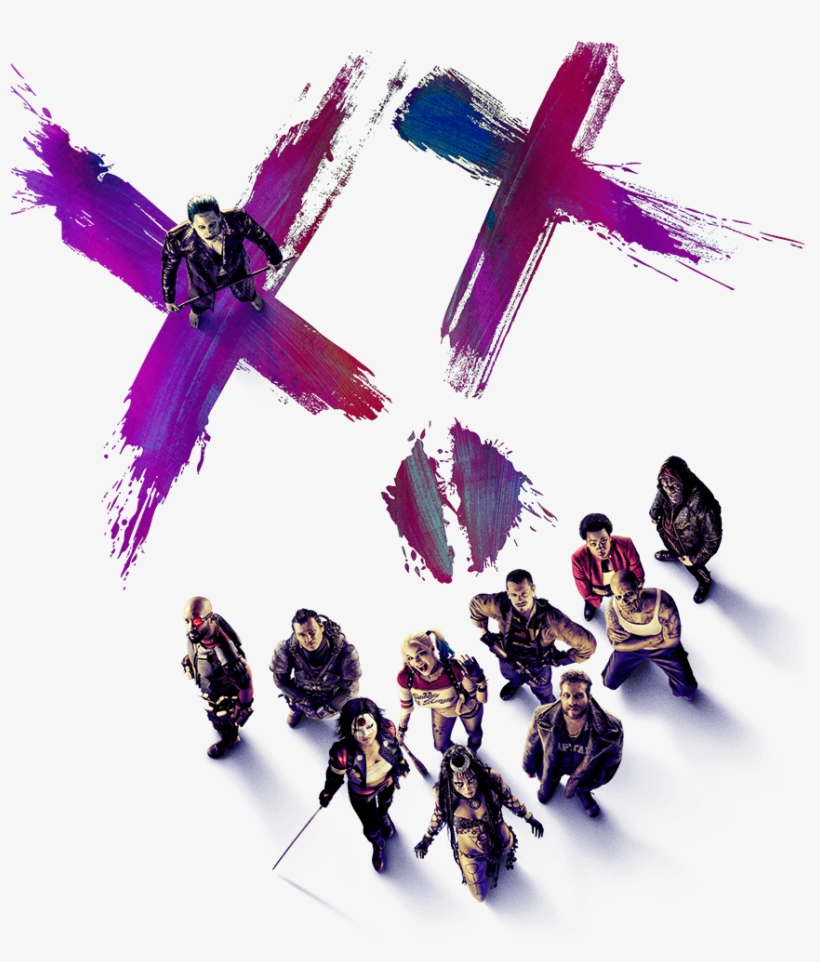 Suicide Squad Characters - Suicide Squad Poster Imax, transparent png download