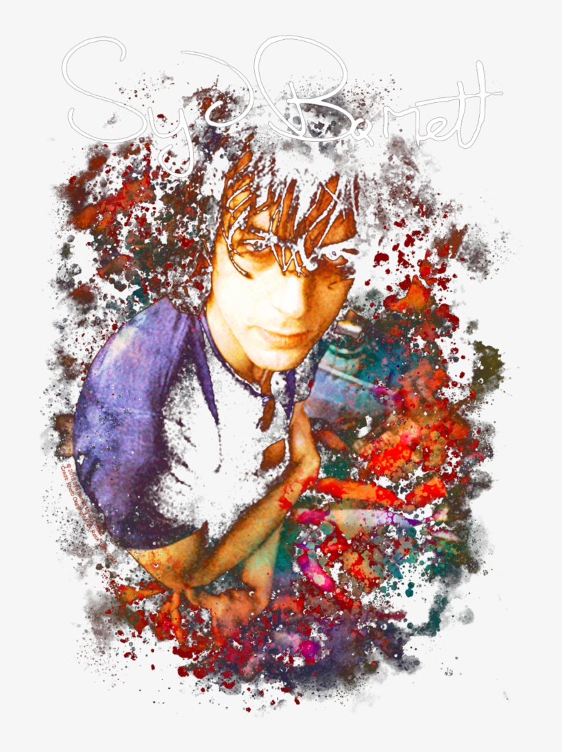 Syd Barrett Madcap Syd Men's Ringer T-shirt - Illustration, transparent png download