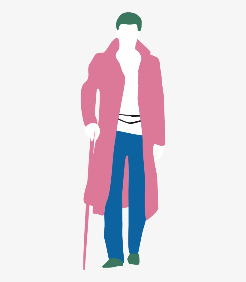 It's Interesting To Note That The Joker's Never Actually - Suicide Squad Joker Silhouette, transparent png download