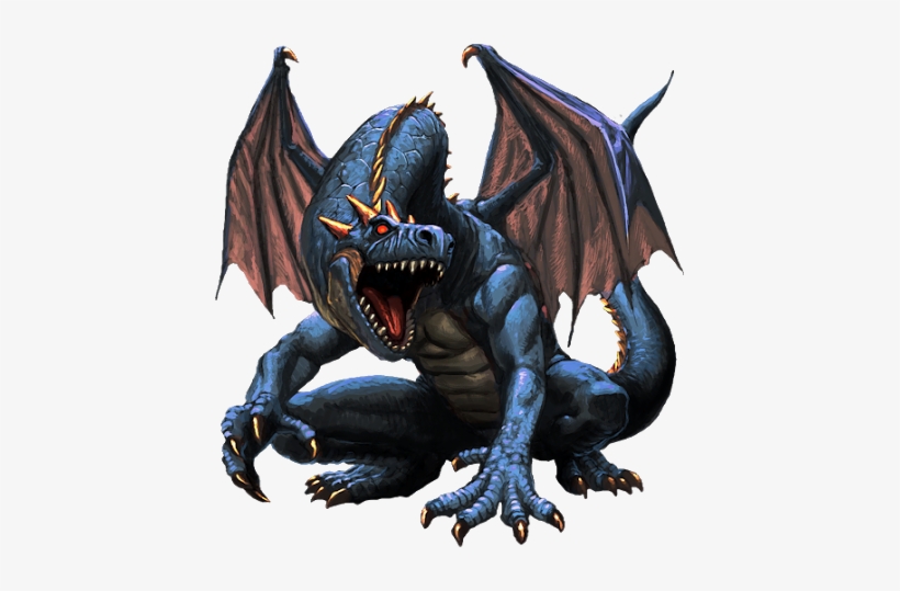 Image Blue Elminage Gothic Banner Transparent Library - Dragon With Clear Background, transparent png download