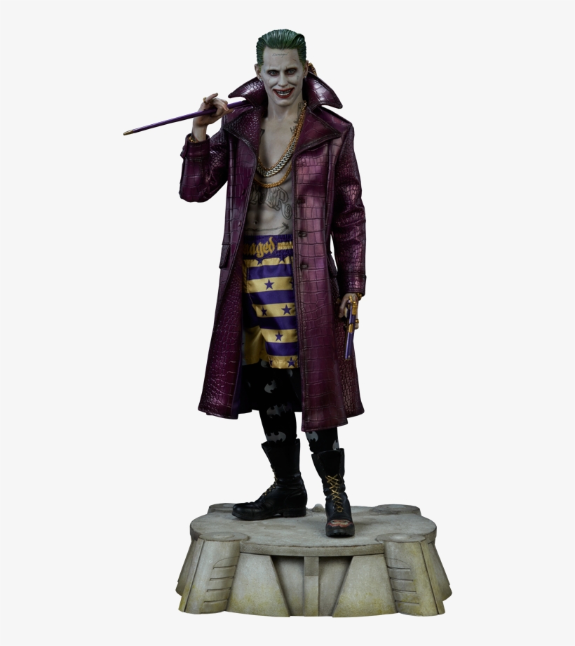 Joker Premium Format - Joker Suicide Squad Statue Sideshow, transparent png download