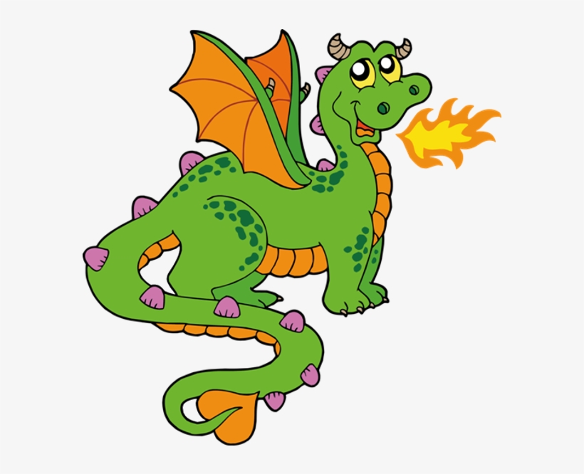 Cute Dragons Cartoon Clip Art Images - Clipart Dragon, transparent png download