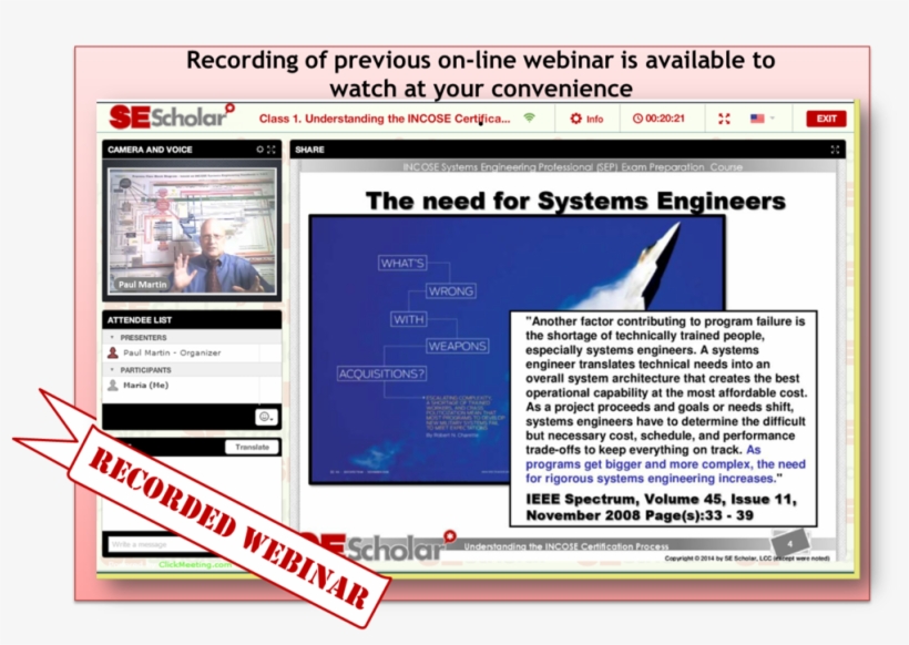 Recorded Webinar With Text N Ribbon - Portable Network Graphics, transparent png download