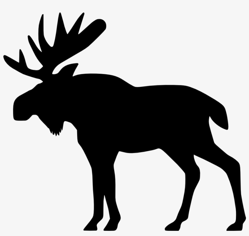 Moose Big Animals M Moose Moose Big Png Html - Moose Clipart Black And White, transparent png download