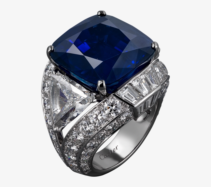 Blue Diamond Ring Png Clipart - Diamond Ring In Png, transparent png download