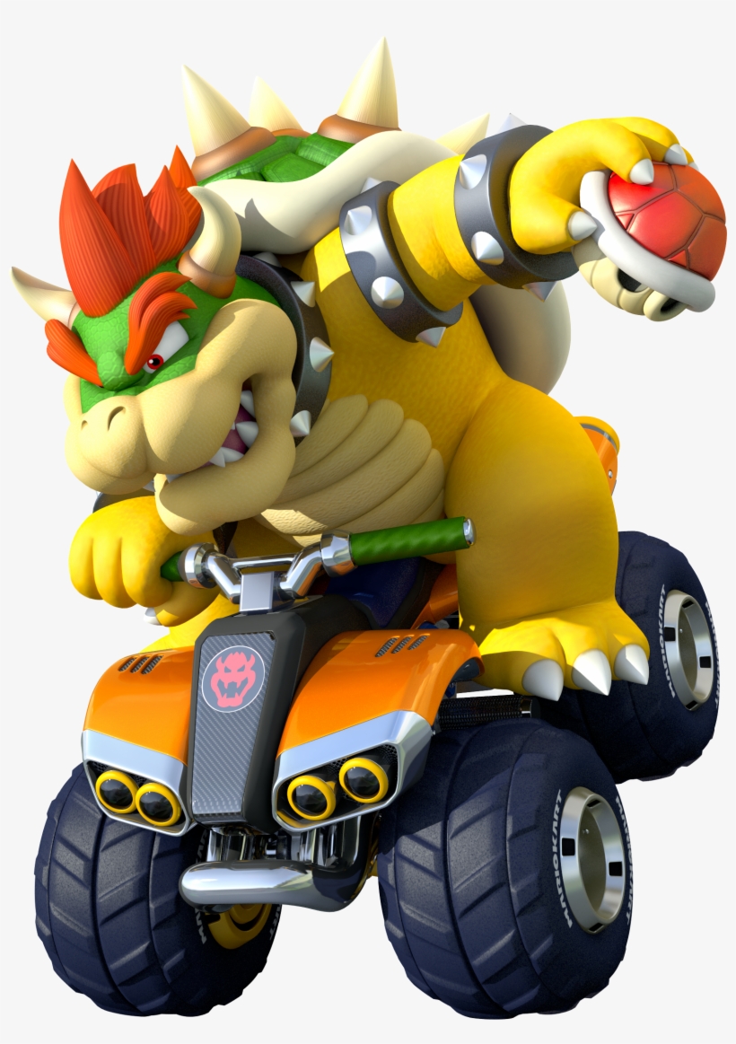 Bowser - Mario Kart 8 Deluxe Bowser, transparent png download
