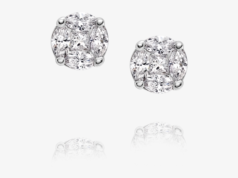 Diamond Earring Png - Earring, transparent png download