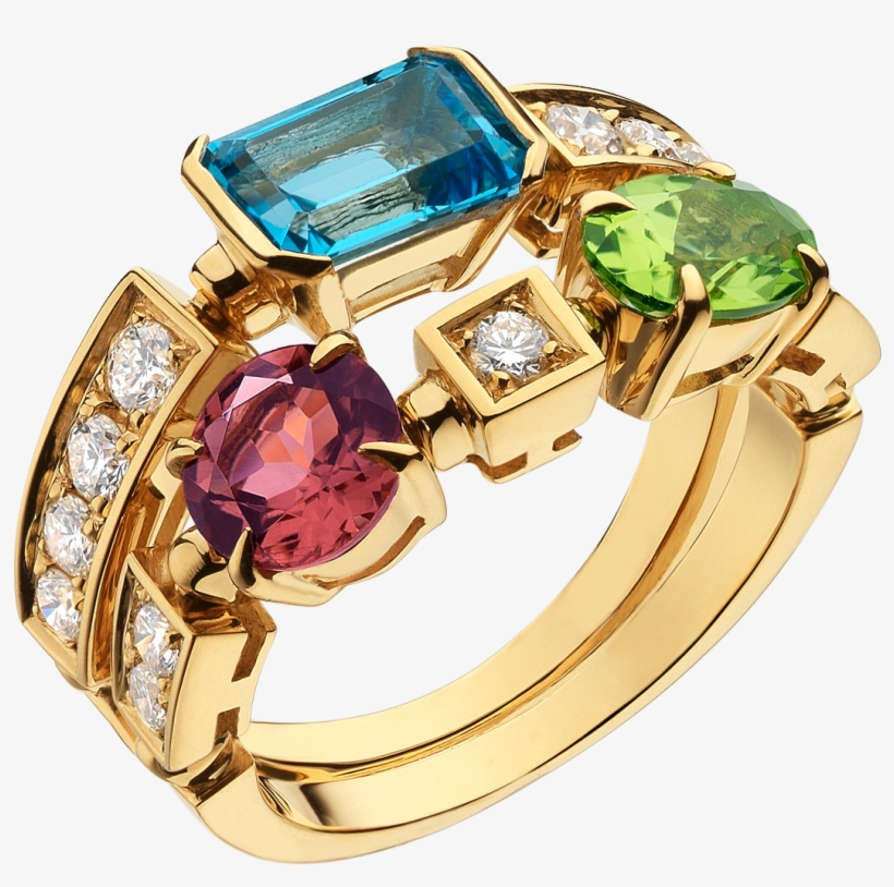 Allegra Yellow Gold Diamond Rings An852169 - Anello Bulgari Con Diamante, transparent png download
