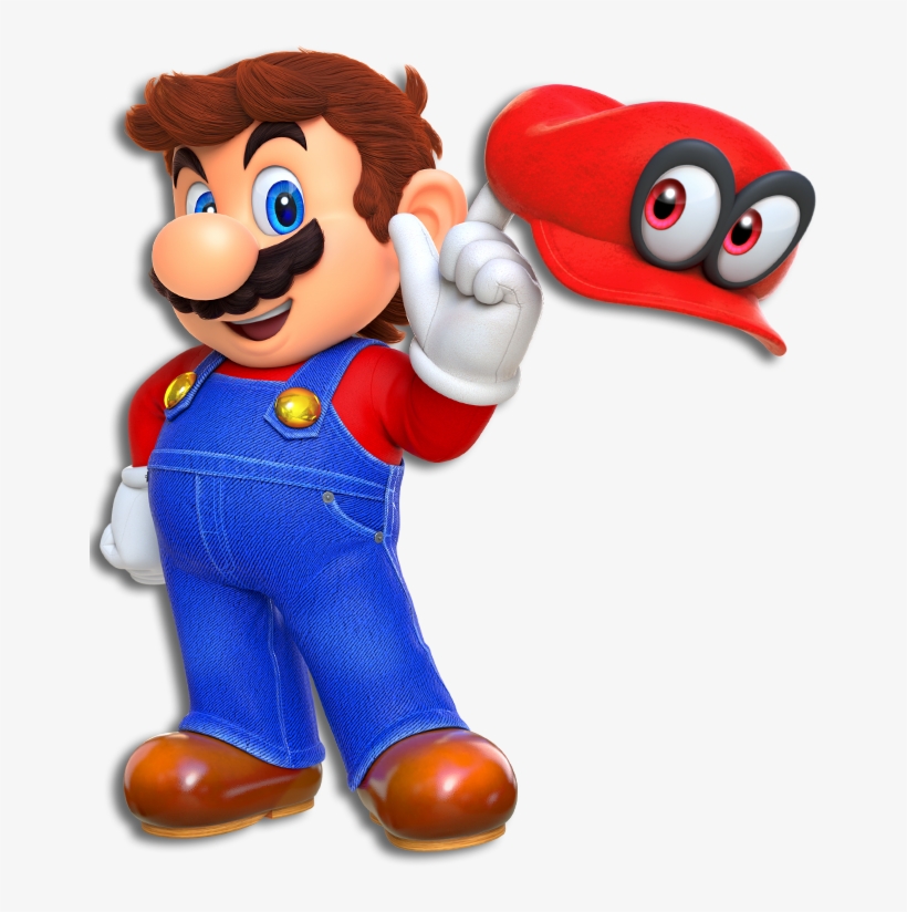 Mario & Cappy - Super Mario Odyssey By Prima Games, transparent png download
