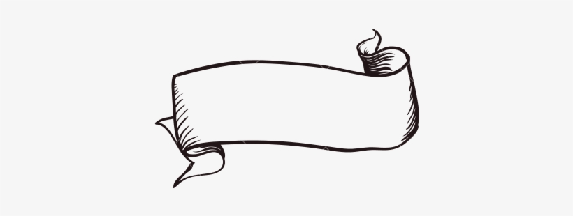Picture Free Library Banners Drawing Ribbon - Ribbon Drawing Png, transparent png download
