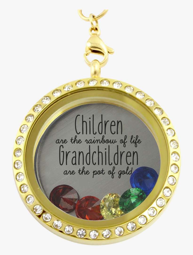Grandchildren Are The Pot Of Gold Locket - Correctional Officers Wife Locket Necklace, transparent png download