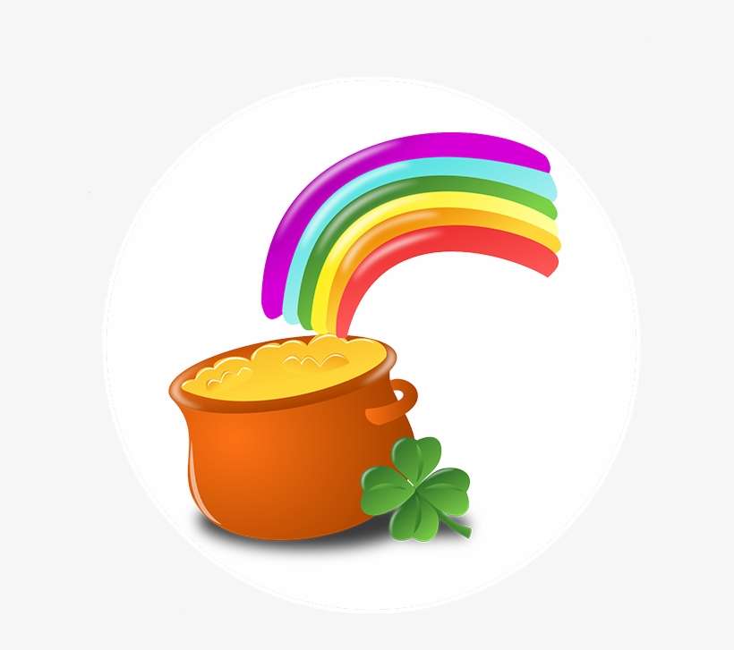 Luck Of The Irish Pot Of Gold - Got Your Lucky Right Here Tile Coaster, transparent png download