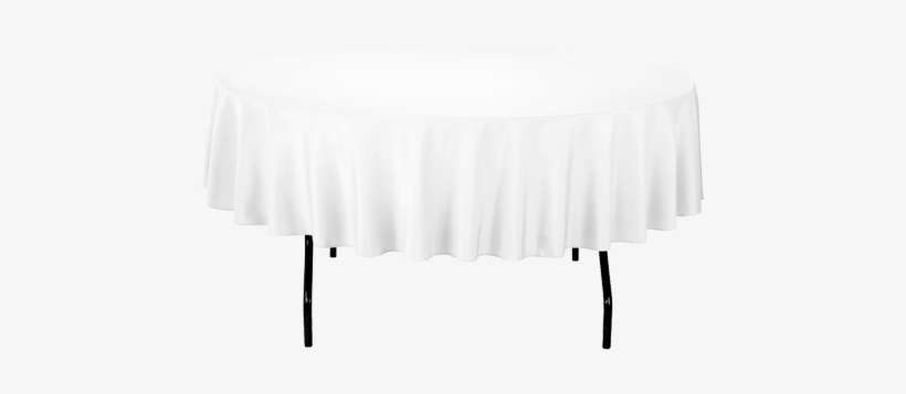 White Round Table Cloth - Lamp, transparent png download