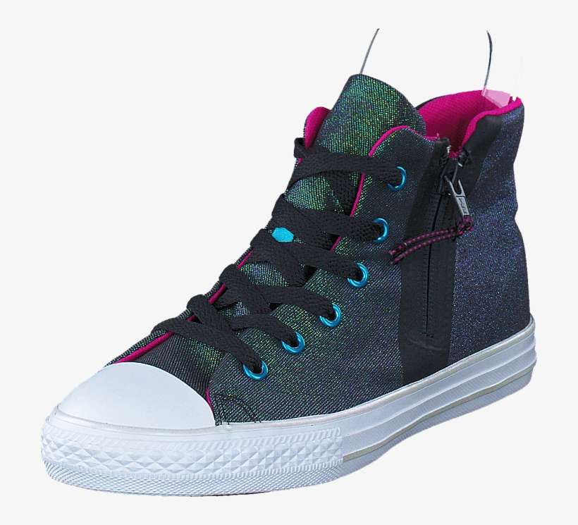 All Star Sport Zip Shine Black/magenta Glow - Sneakers, transparent png download