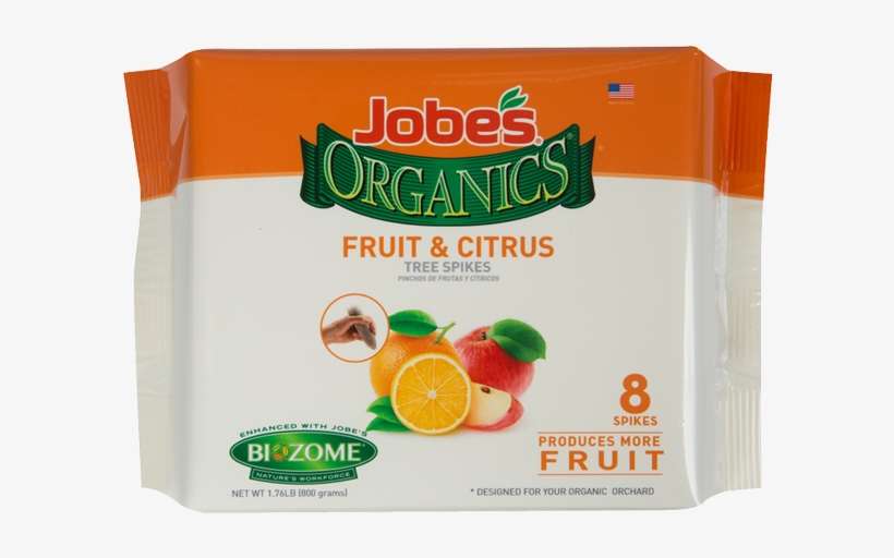 Jobe's Organics Slow Release Fruit And Citrus Plant Fertilizer Spikes, 6