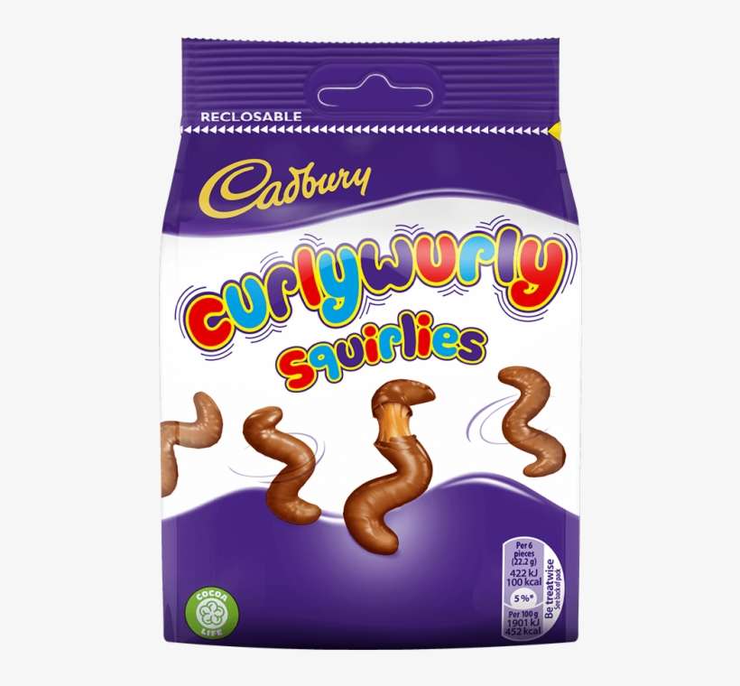 Cadbury Curly Wurly Squirlies, transparent png download
