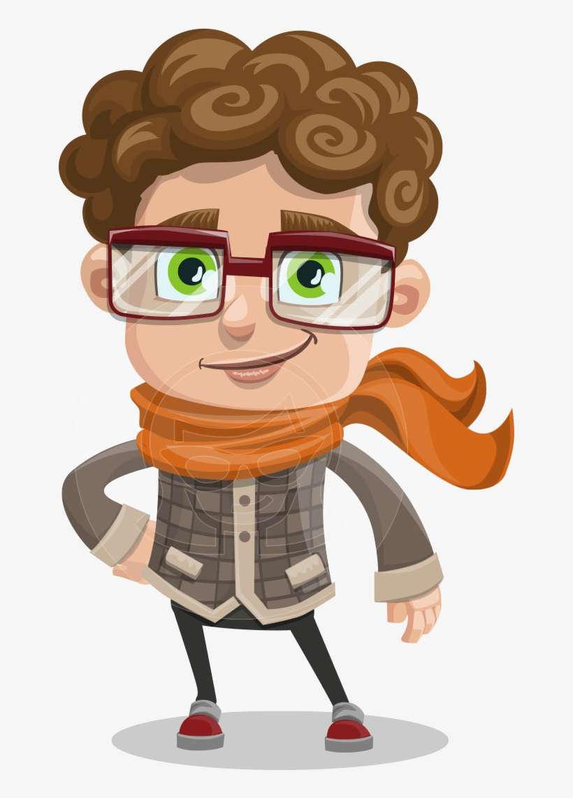 Curly Tommy - Curly Man Cartoon, transparent png download