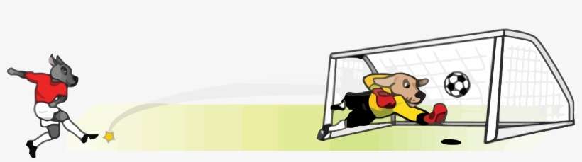 Dog Soccer Clipart Png - Scoring A Soccer Goal Clipart, transparent png download