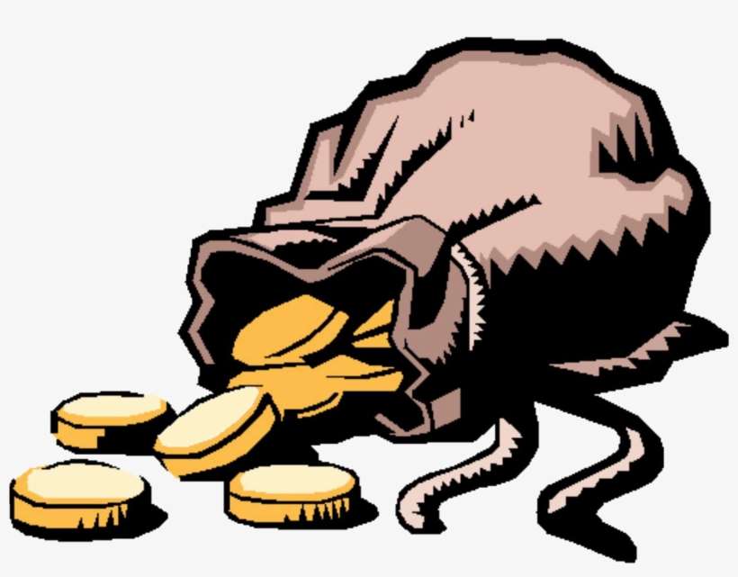 Bag Of Gold Png - Aesop's Fable The Miser And His Gold, transparent png download