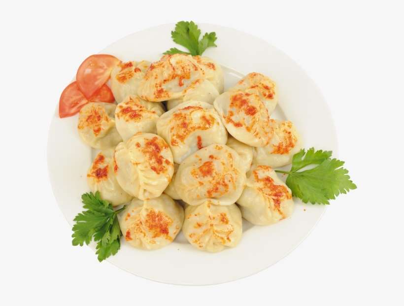 View Of Dumplings Served In A Plate - Dumpling, transparent png download
