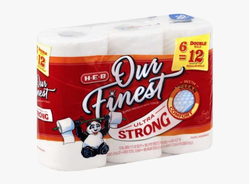 H E B Our Finest Toilet Paper Rolls Heb Toilet Paper PNG Image