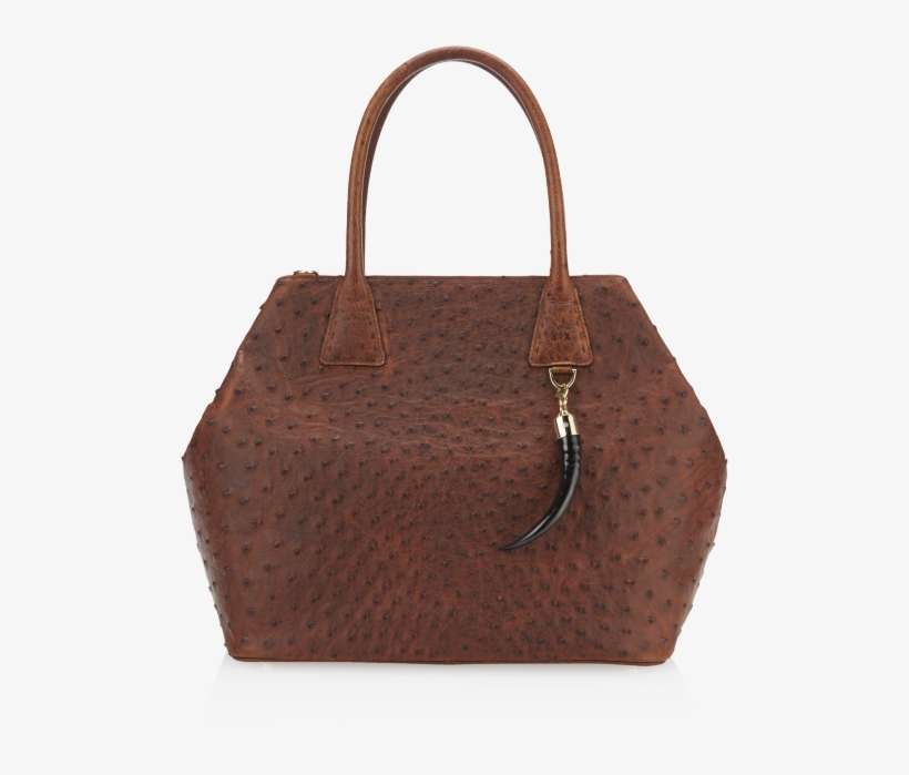 Aziri Ostrich Antique Saddle, Gold Hardware - Okapi Aziri / Antique Saddle Ostrich, Gold Hardware, transparent png download