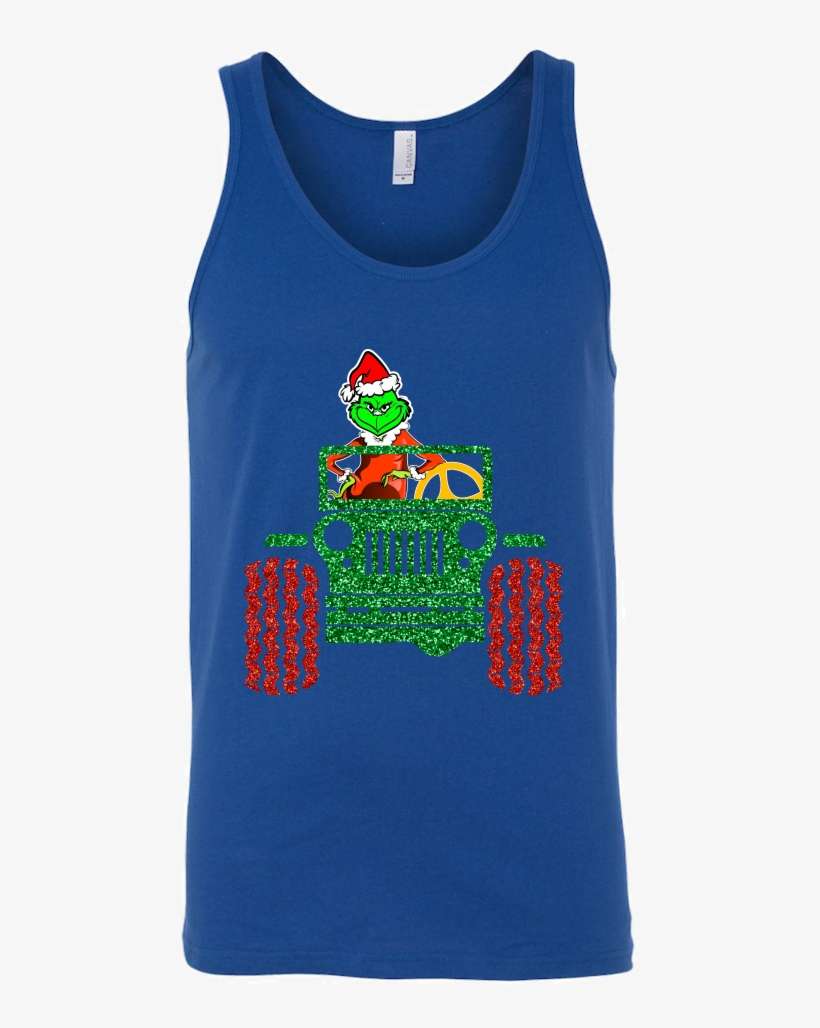 The Grinch Driving Jeep Dr - Shirt, transparent png download