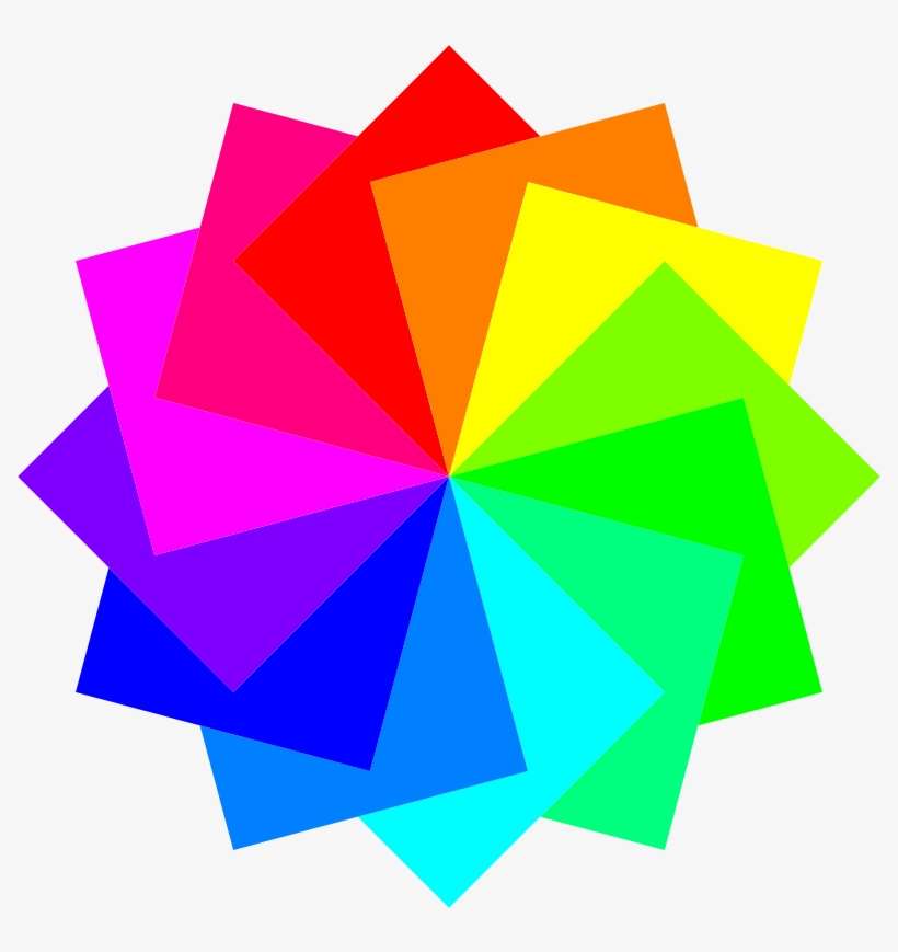 This Free Clip Arts Design Of 12 Square Dodecagram - 12 Petals Flower, transparent png download