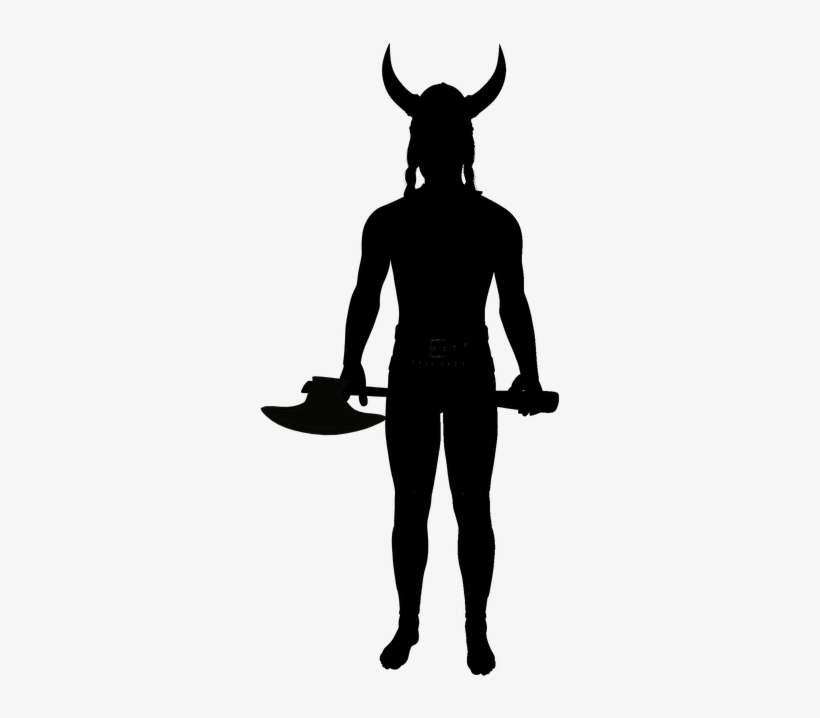 Silhouette Of Viking Warrior - Viking Woman Silhouette, transparent png download