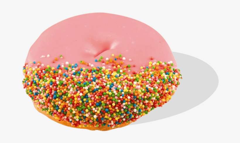 Pink 100's & 1000's Donut - Balfours Donut, transparent png download