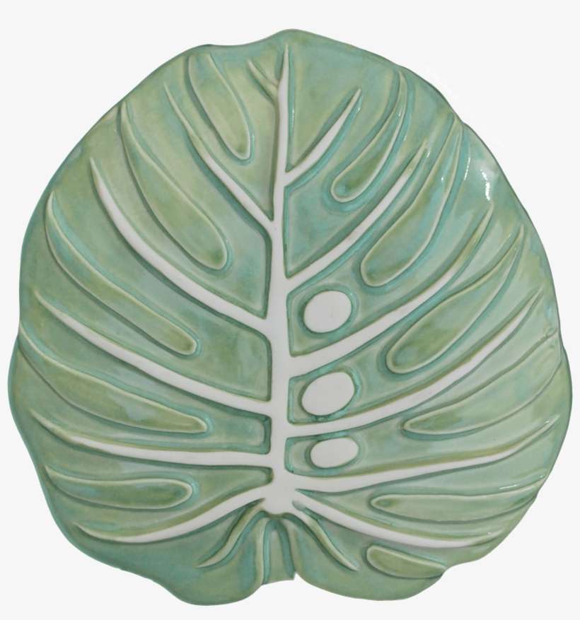 Philodendron Salad Plate - Carving, transparent png download