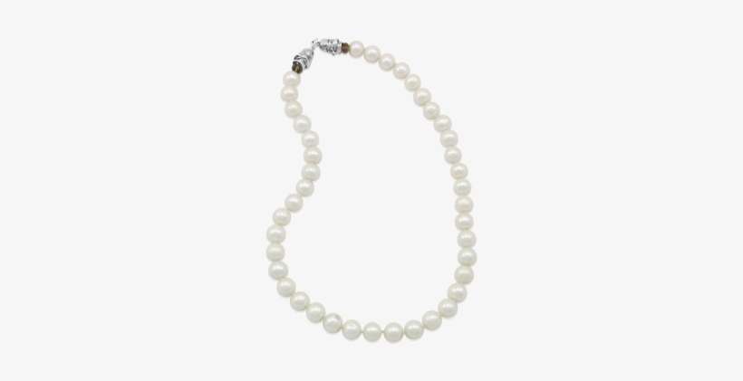 Knot Clasp On Freshwater Pearl Necklace - Bracelet Elastique, transparent png download