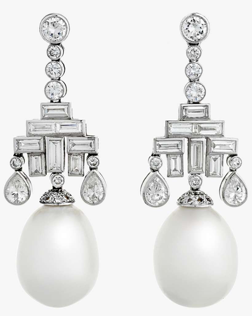 South Sea Pearl Drop Earrings - South Sea Pearl, transparent png download
