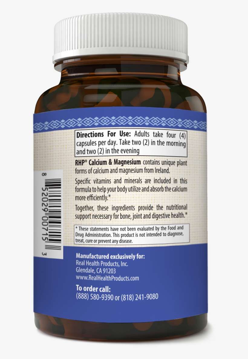 Calcium & Magnesium Product Directions - Salmon, transparent png download