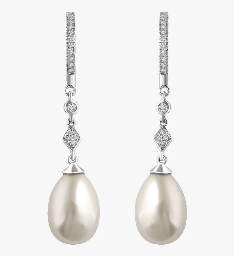 Classic Pearls 14k White Freshwater Cultured Pearl - Earring, transparent png download