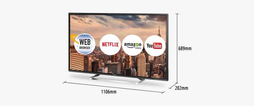 Panasonic Es503 49" Hd Tv - Panasonic Tx 58ex700b Review, transparent png download