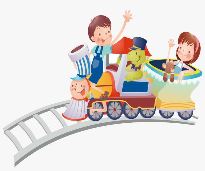 Happy Childlike Cartoon Train Design - Como Dar Tareas Dirigidas, transparent png download