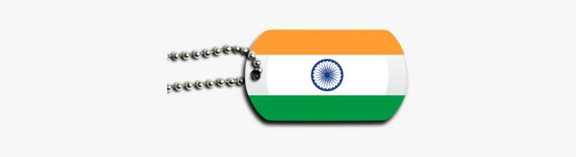 India Dog Tag - Flag Of India, transparent png download