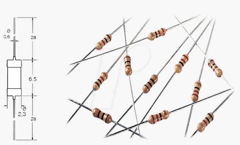 Add - Yageo Cfr-25jt-52-820r Carbon Resistor, transparent png download