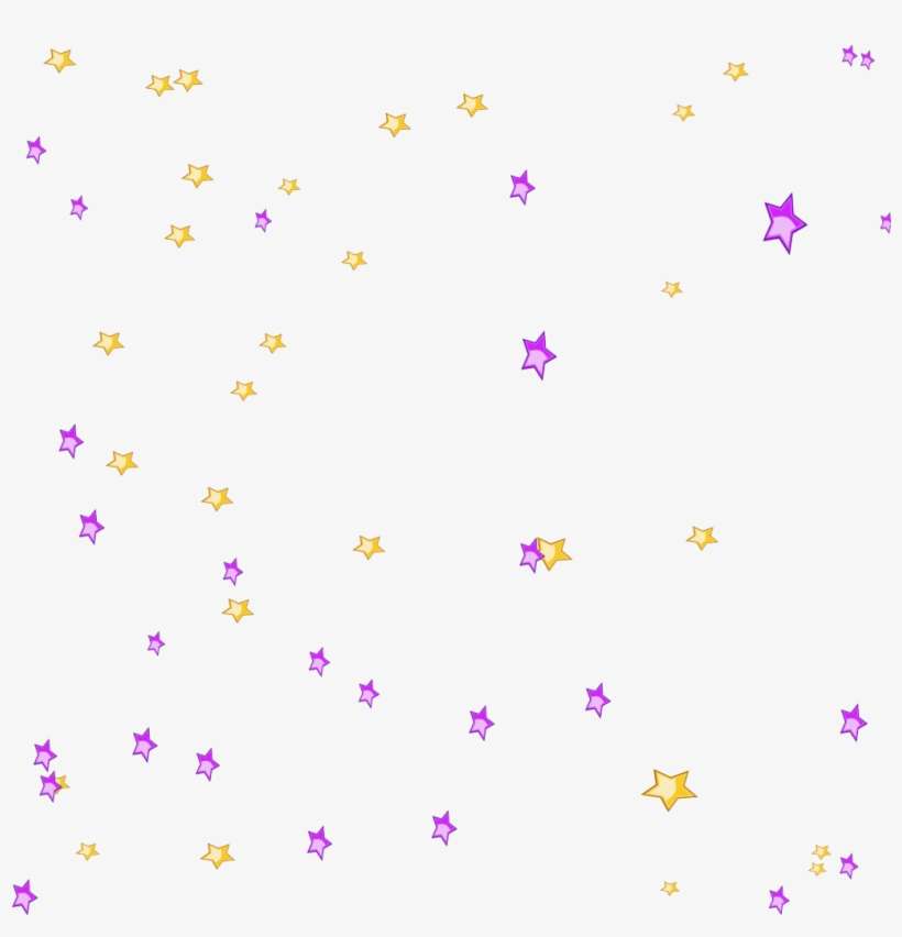 Mq Pink Yellow Star Stars Floating Falling - Illustration, transparent png download