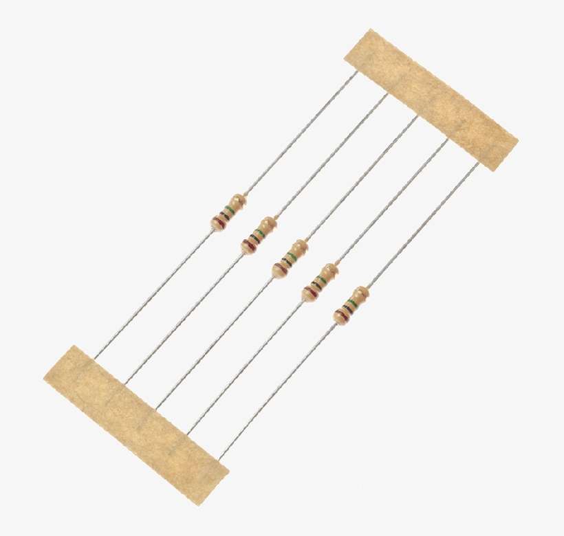 1m Ohm 1/4w 5% Carbon Film Resistor - 1k Ohm 1 4w Resistor, transparent png download