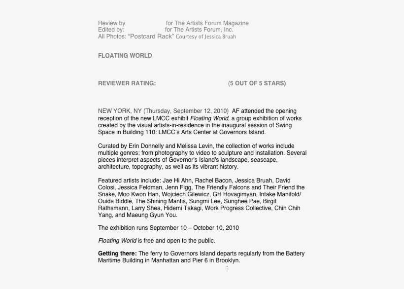 Review By Amos White V For The Artists Forum Magazine - Job Application Letter For Science Teacher, transparent png download