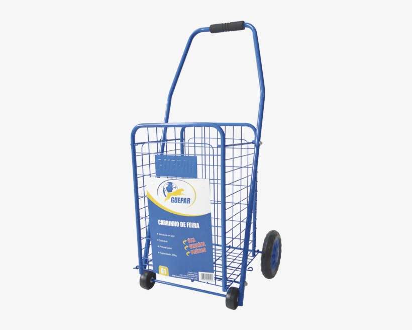 Carrinho De Feira Aramado Guepar - Carrinho De Compras Feira, transparent png download