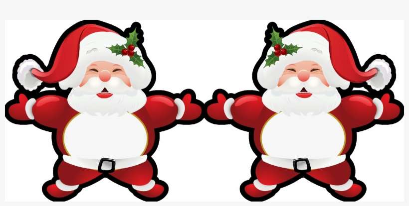 Plantilla Para Ayudarte A Imprimir Tu Colgante De Fieltro - Santa Claus, transparent png download