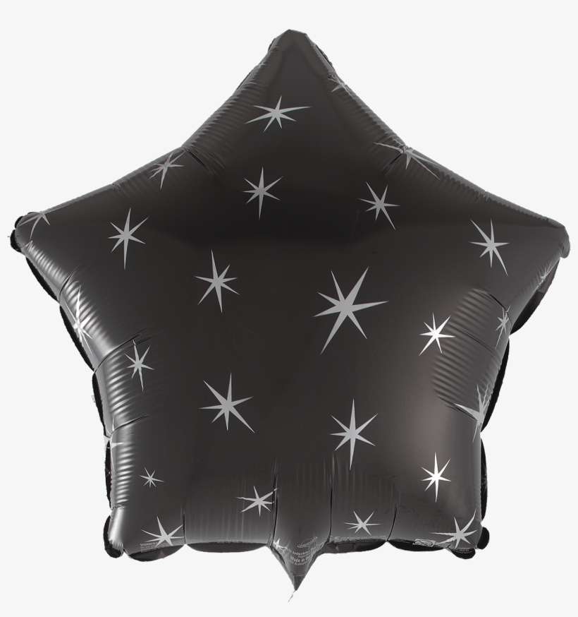 Foil Balck Star With Stars - Star, transparent png download