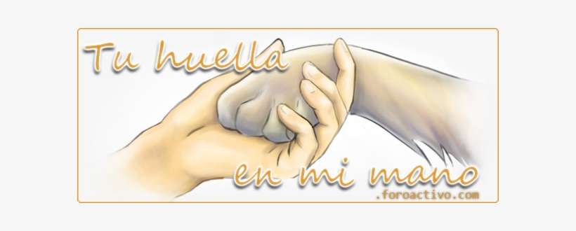 Tu Huella En Mi Mano - Huella De Perro Y Mano, transparent png download