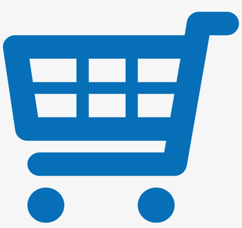 Visite A Nossa Loja Virtual - Carrinho De Compras Azul Png, transparent png download