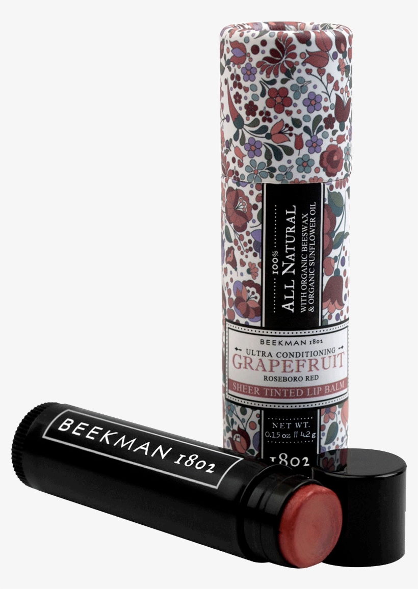 Honeyed Grapefruit Sheer Tinted Lip Balm Stick - Beekman 1802 All Natural Lip Balm (orange Blossom), transparent png download
