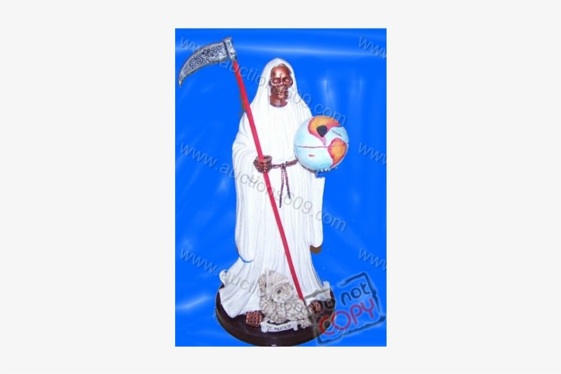 Santa Muerte Statue White - Garden Gnome, transparent png download